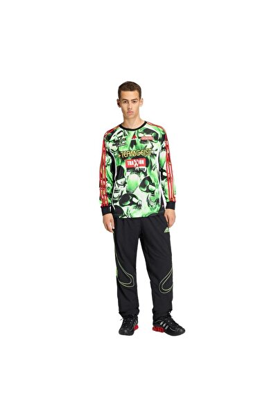 adidas Ανδρικό πράσινο μπλουζάκι AOP LS JERSEY KG2681