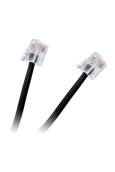 Teli Cablu prelungitor de telefon negru 5m