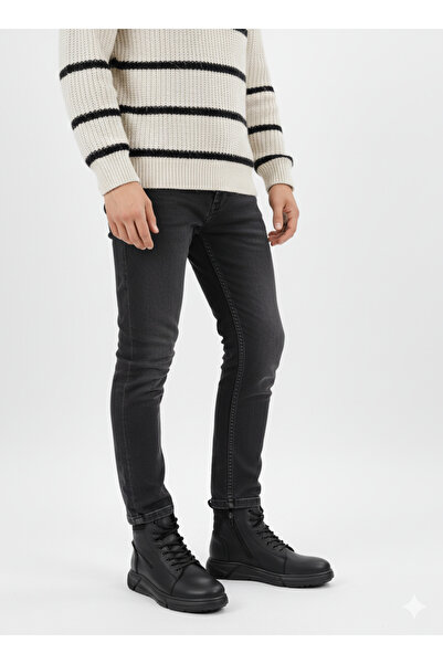 Tomato Bags Ανδρικές μπότες με φερμουάρ με μοτίβο με φερμουάρ στο πλάι, αντιολισθητικές σόλες