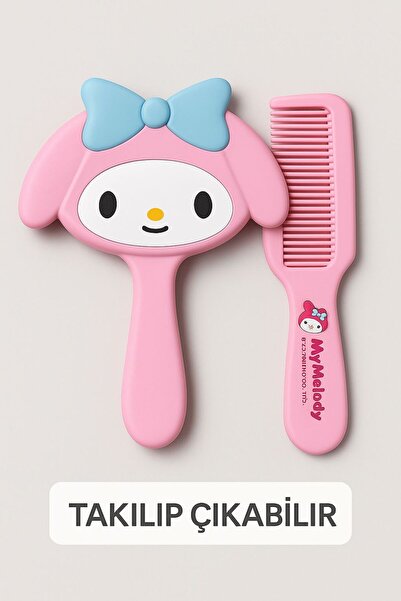 CKM silikon Αποσπώμενη χτένα μαλλιών ροζ