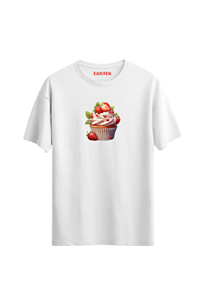 Açık Garaj Cupcake Printed T-Shirt, Men's T-Shirt, Women's T-Shirt, Unisex T-Shirt