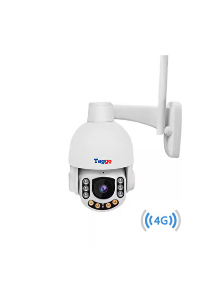 Taggo Cameră de supraveghere 4G, rezistentă la apă și praf, cu vedere nocturnă și detectare a mișcării