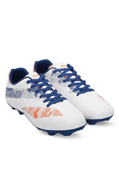 Slazenger Lace-Up Astroturf Field Shoes Kids White/Sax Blue