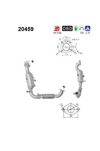 As Catalizator Ford C-Max 2/Focus 3/Grand C-Max