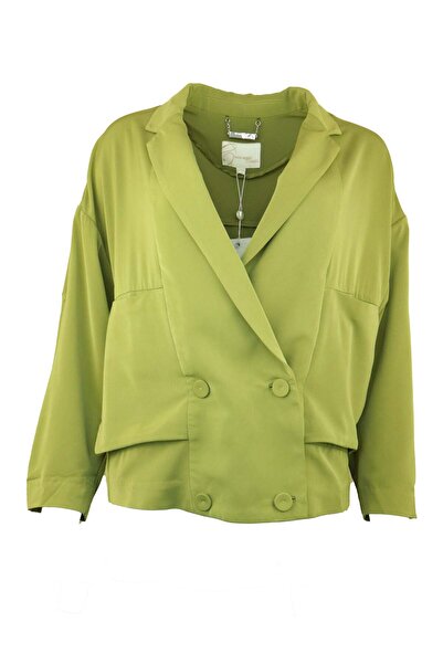 Vero Moda Dahlia Green Jacket - M, Green, Polyester 88.5% Spandex 11.5%