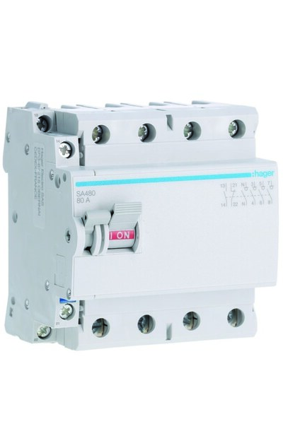 Other Întrerupător de izolație cu contact auxiliar, 4 poli, 80A