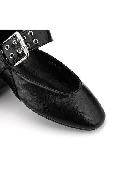 Tmall Casual Women's Ballet Flats, -Leather, BL500, Black