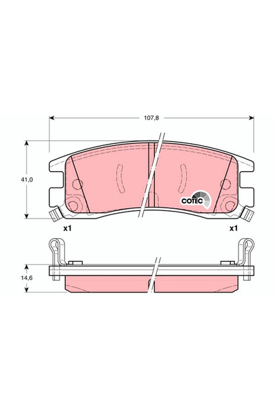 TRW Set Placute Frana Frana Disc Buick Park Avenue/Regal Buick (Sgm) Century/...