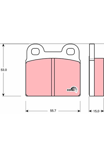 TRW Set Placute Frana Frana Disc Alfa Romeo Giulia/Gt/Spider Opel Kadett B