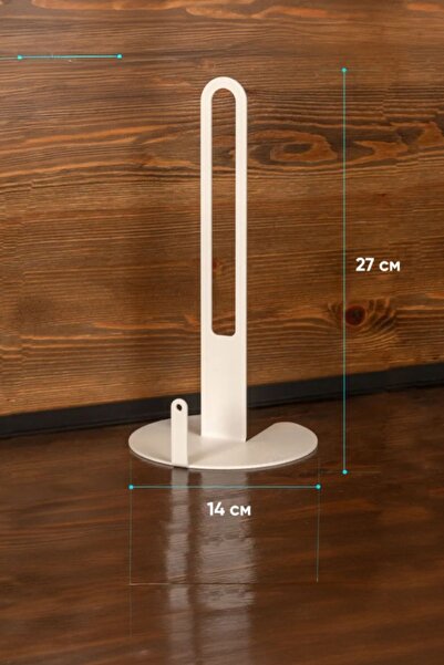 VENON БІЛИЙ Плоский металевий серветник для рушників - Серветник для паперових рушників - Серветник для столу - Рулонний серветник для рушників