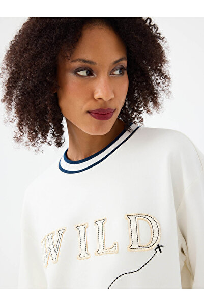 Loft White Women's Sweatshirt Lf2040718