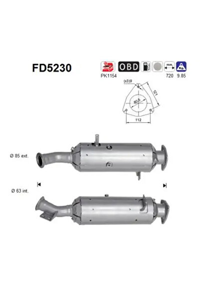 As Filtru Funingine/Particule Sist.De Esapament Iveco Daily 6 Caroserie/Daily...