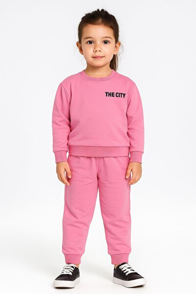 NEWKİDS The City Printed Cotton 2 Thread Seasonal Unisex Children's Set