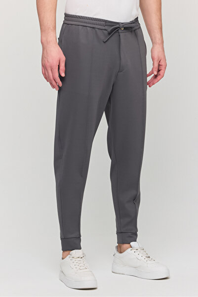 YXC Trend Maker Men's Slim Fit Elastic Waist Drawstring Zipper Lycra Comfortable Jogger Men's Pants