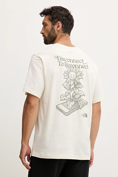 THE NORTH FACE Ανδρικό λευκό μπλουζάκι Connect με χαλαρή εφαρμογή