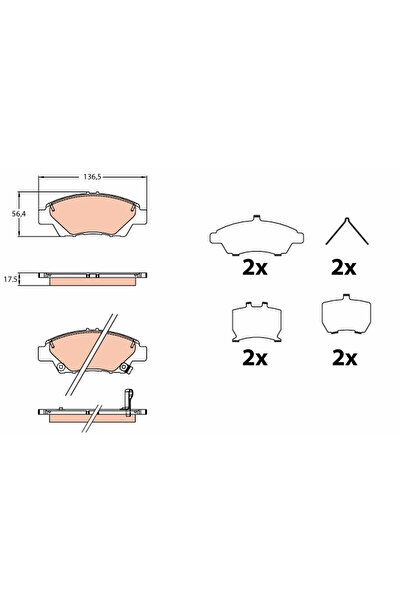 TRW Set Placute Frana Frana Disc Honda Jazz 4