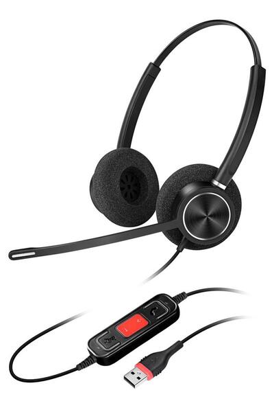 inbertec C10dm Duo Mikrofonlu Çağrı Merkezi Kulaklığı