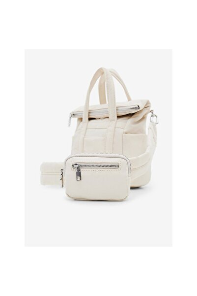 Desigual Small backpack bag for women, Desigual, Basic Modular Voyager series, White