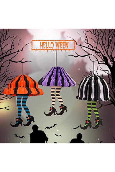 OEM Set 3 buc. Picioare Vrajitoare, Decoratiune Eventy pentru Halloween, 30 x...