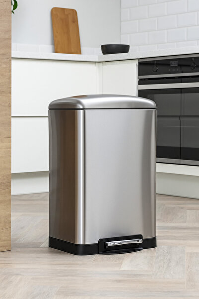 5FiveSmart 5Five Ariane 20L waste bin, with pedal and soft close, stainless steel, 30x30x53 cm, silver