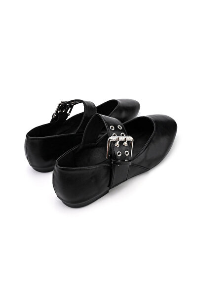 Tmall Casual Women's Ballet Flats, -Leather, BL500, Black