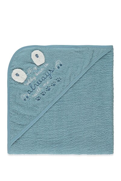 Bebetto Hooded Towel (Teddy Bear) Blue