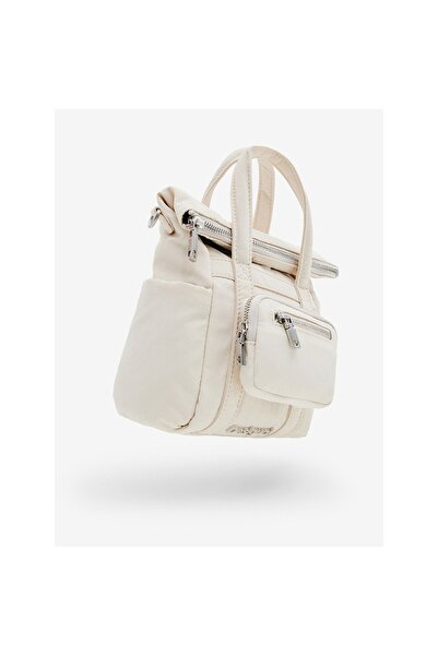 Desigual Small backpack bag for women, Desigual, Basic Modular Voyager series, White