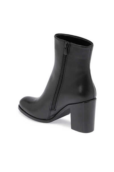 Tergan Siyah Hakiki Deri Kadın Klasik Bot - K24K1BT67649-A23