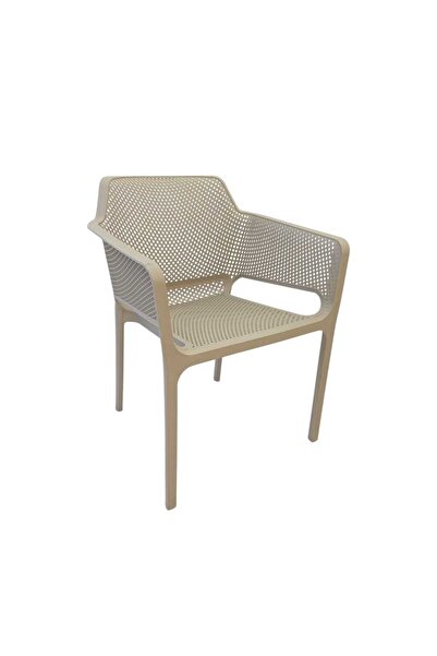 concent Stylish plastic chair - modern design, beige color