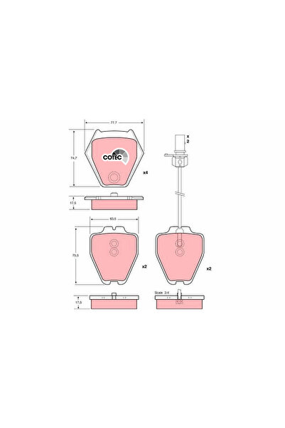 TRW Set Placute Frana Frana Disc Audi A4 B5/A6 C5/Allroad C5 Vw Passat B5 199...