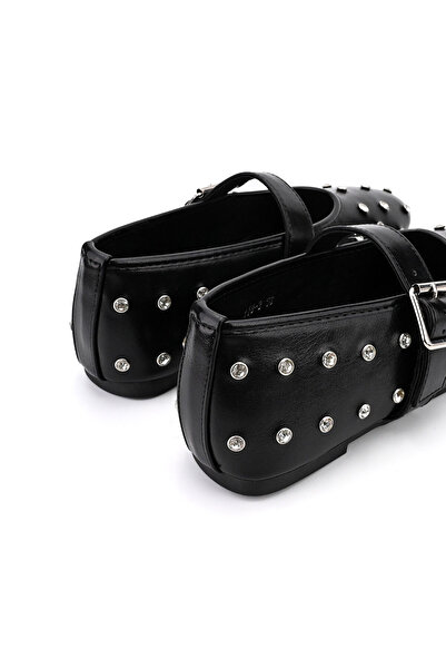 Tmall Casual Women's Ballet Flats, With Sparkling Rhinestones, BL501, Black