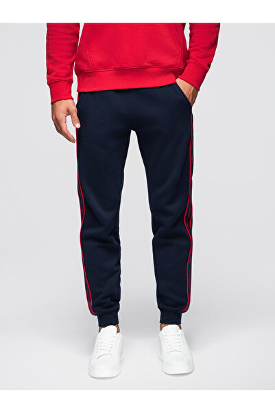 OMBRE Herren Joggerhose mit Streifen - Marine V3 OM-PASK-0284