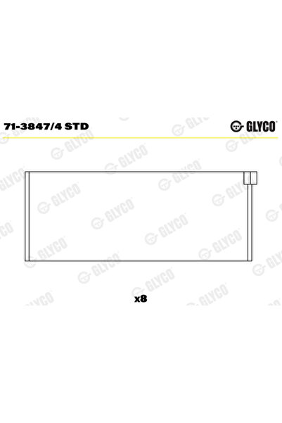 GLYCO Cuzineti Biela Audi A3/A4 B5/A6 C5 Ford Galaxy 1/Galaxy Model 1 Van