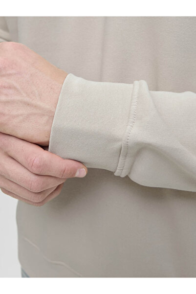 Jack & Jones Soho Yarım Fermuarlı Gri Erkek Sweatshirt 12278793