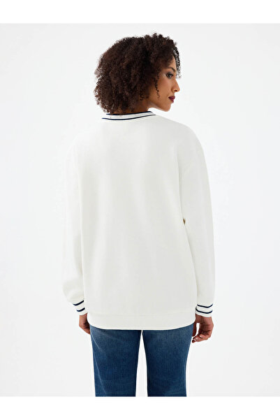 Loft White Women's Sweatshirt Lf2040718