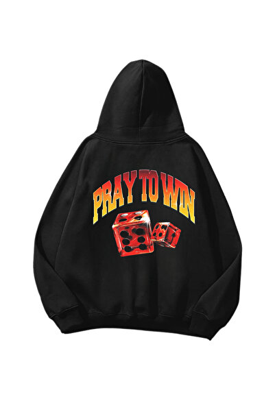 Gofeel Molite se da pobedite Štampano crna Oversize kroj unisex dukserica sa ...