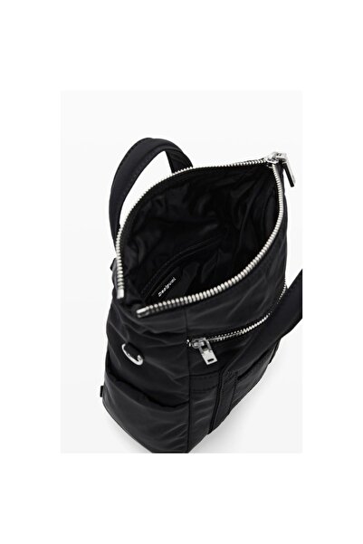 Desigual Small backpack bag for women, Desigual, Basic Modular Voyager series, Black