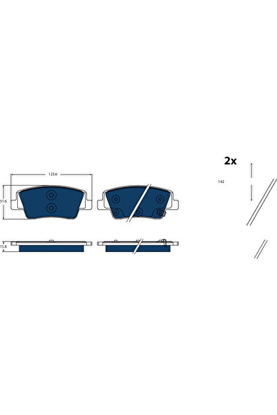 TRW Set Placute Frana Frana Disc Hyundai Ioniq 5 Kia EV6