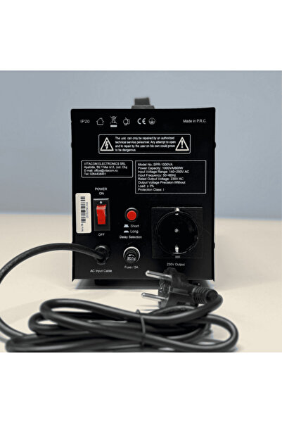 Well Voltage stabilizer with Well servomotor, capacity 1000VA, nominal power 600W, display...