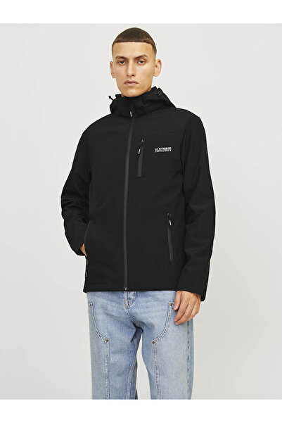 Jack & Jones Taylor Waterproof Hooded Black Men's Jacket 12259615