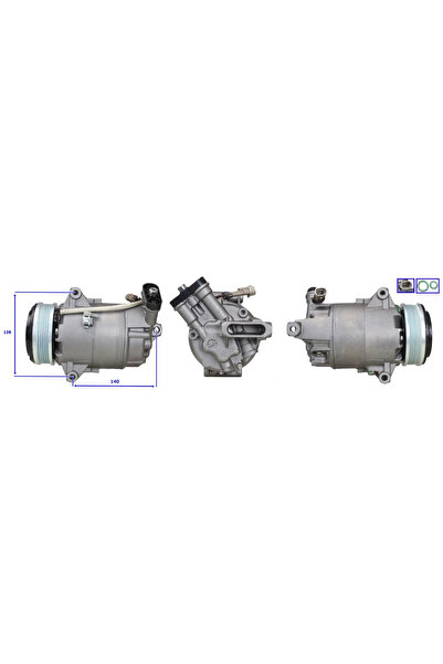 Elstock Compresor Climatizare Opel Astra G/Astra H/Meriva A Microbus Vauxhall...