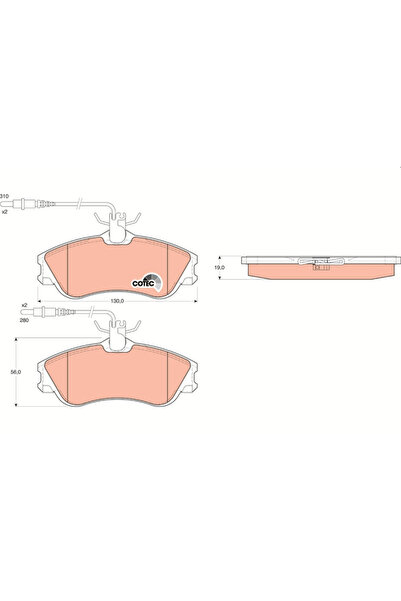 TRW Set Placute Frana Frana Disc Citroen Berlingo / Berlingo First Microbus/X...