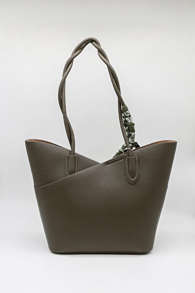 KRISTE BELL Brand Imported Scarf Handbag Kb763 Khaki