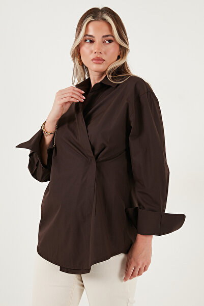 Lela Риза с класическа яка, дълъг ръкав и копчета SHIRT 6834987