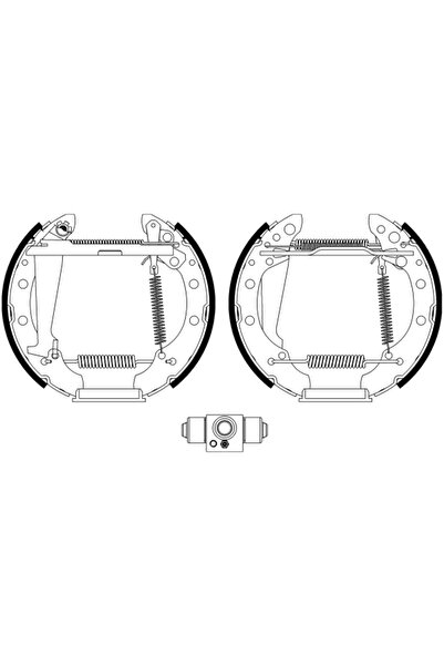 TEXTAR Set Saboti Frana Audi 80 B3 Limuzina Seat Arosa 1986-2005