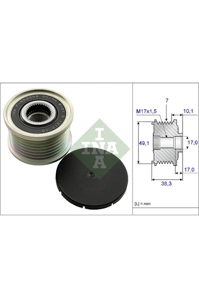 FAG Sistem Roata Libera Generator Nissan 10-Trail 2/Qashqai 1 Renault Espace ...