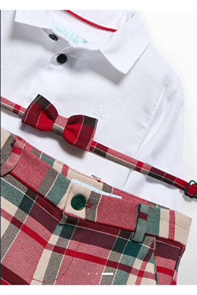 Abel & Lula Baby Boy Top and Bottom Set with Bow Tie