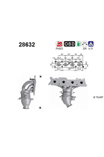 As Catalizator Citroen C4 1/C4 Grand Picasso 1/C4 Picasso 1 Microbus Peugeot ...