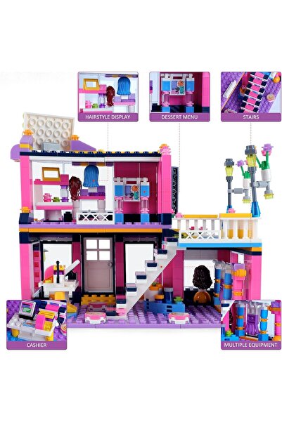 Ajeep "Beauty Salon Building Toy for Girls - 686 Pieces"