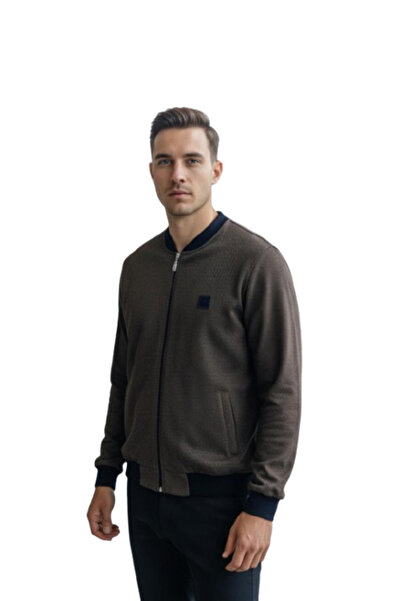 lacaton Plus Size Baby Collar Zippered Sweat